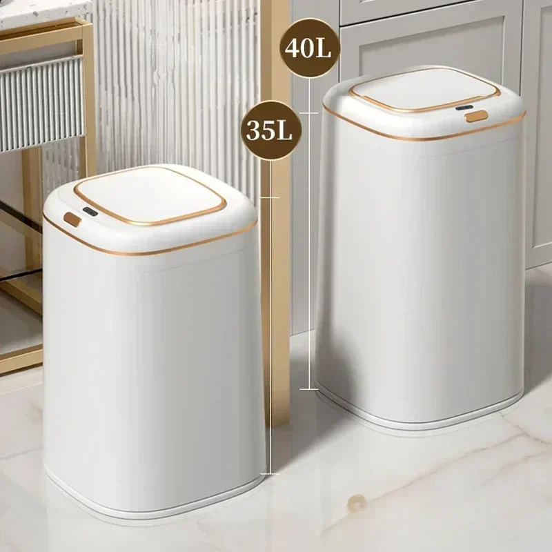Commercial Kitchen Bin - 20/35/40L スマートゴミ箱大容量自動センサー廃棄物ゴミ箱キッチンゴミ箱電気タッチレスくずかご