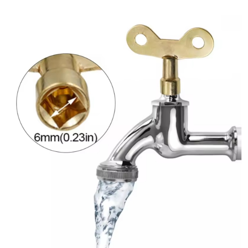 Commercial Kitchen Taps - 2/4/10 個配管穴蛇口キーラジエーター水バルブタップ 6 ミリメートル角ソケット特殊ロックレンチ鉄エアバルブ配管用