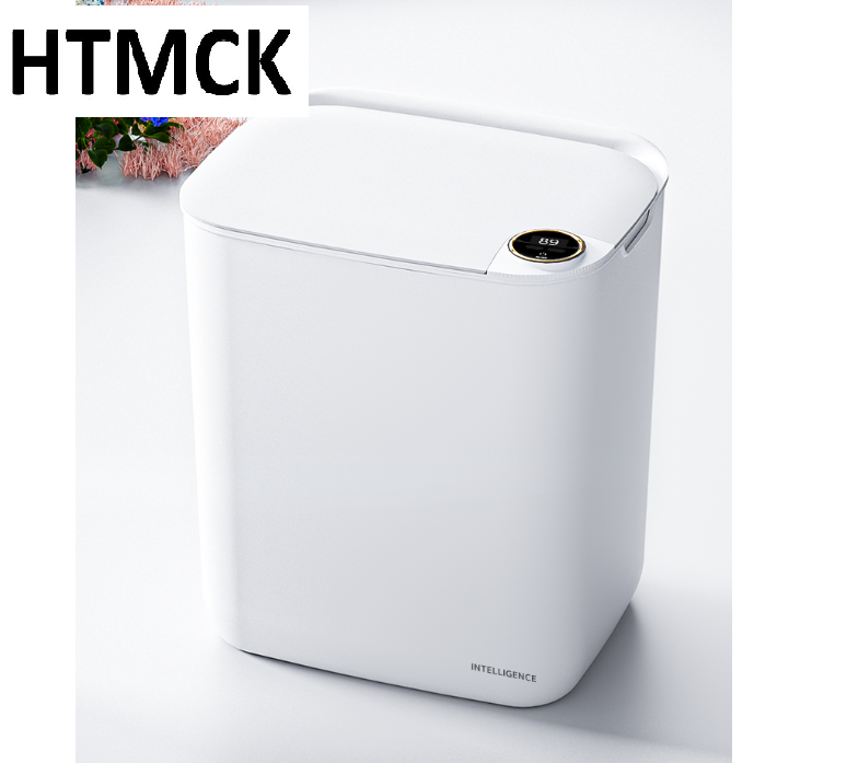 Commercial Kitchen Bin - スマートセンサー自動ゴミ箱、ディスプレイ画面付き、Type-C充電式誘導ゴミ箱、キッチン、バスルーム、寝室、スマートホーム用