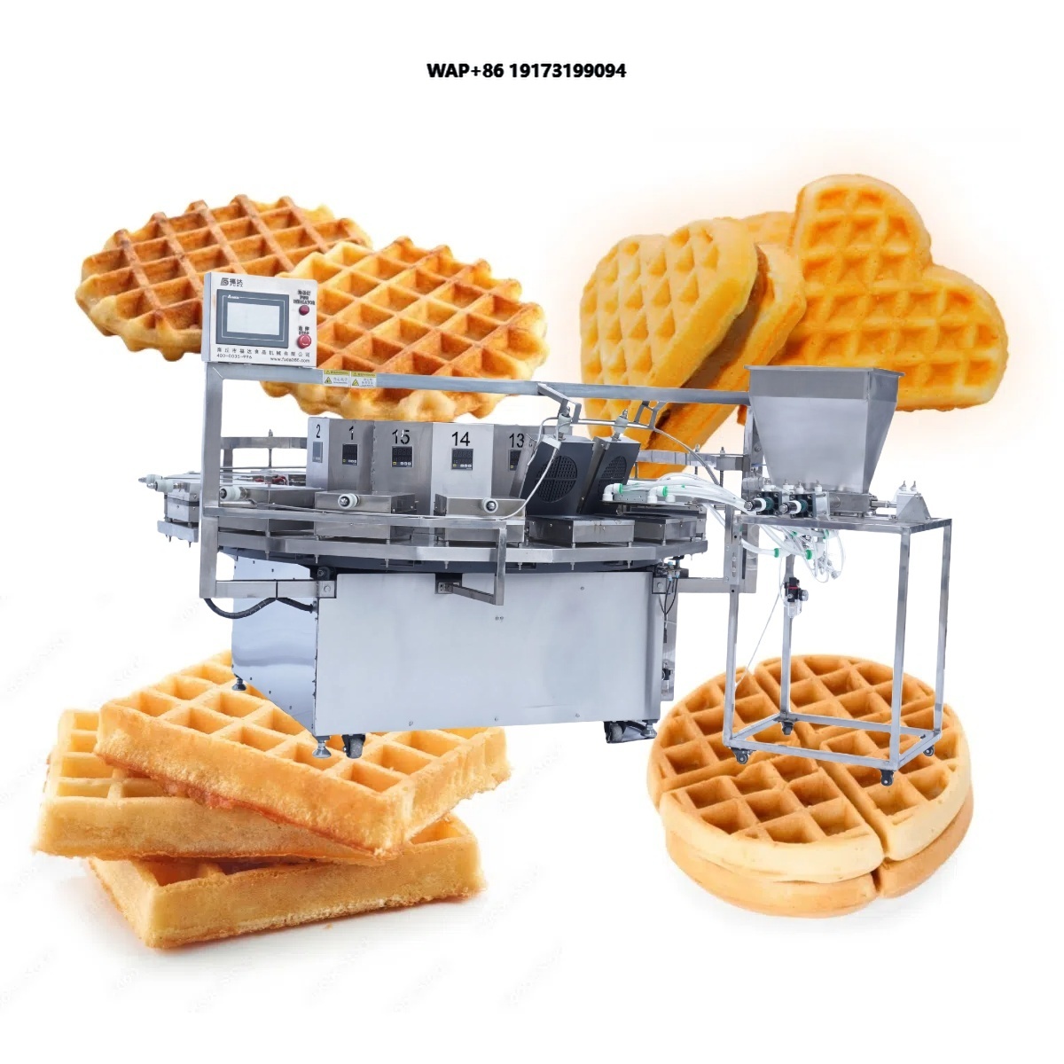Waffle Maker Commercial - 業務用電気ベルギーワッフルメーカー、ノンスティックステンレス鋼、温度・時間制御、工場価格、ベーキング成形機