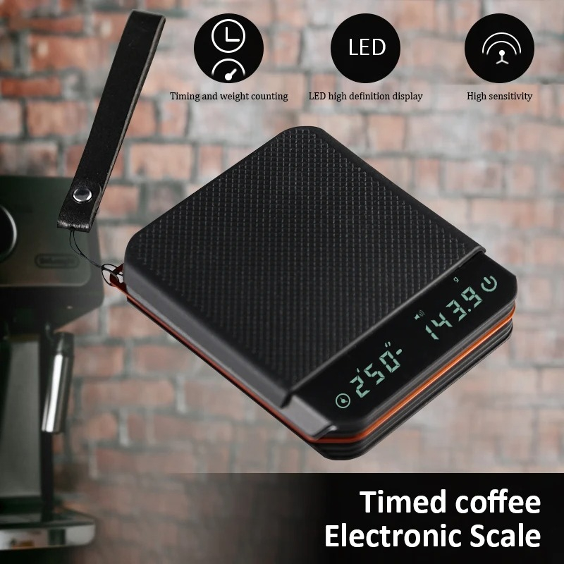 Commercial Kitchen Setup - キッチンスケール コーヒーアクセサリー 2Kg/0.1G 精度 充電式 ポータブル