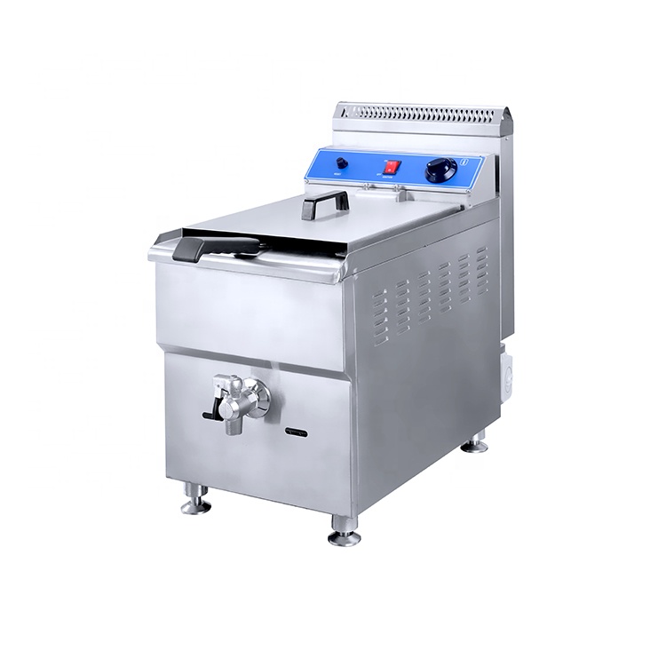 Commercial Kitchen Outlets - 業務用厨房フライヤー、排煙口付き、フライヤーバスケット、カスタマイズ可能なホイールとカート、ガス式フライヤー