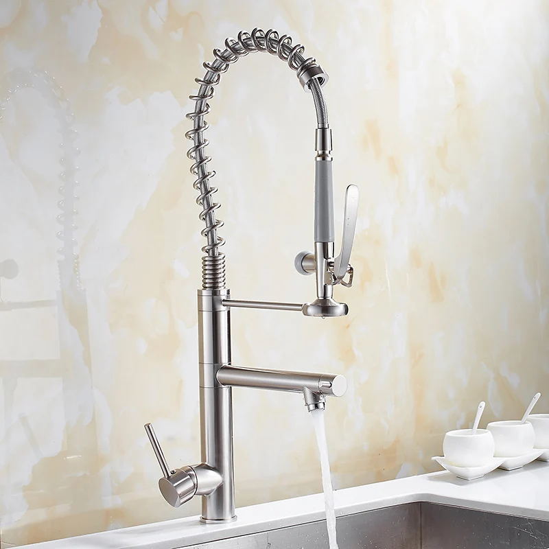 クローム真ちゅう製のキッチン蛇口,ミキサー,シングルハンドル - Commercial Kitchen Taps のレビューと価格