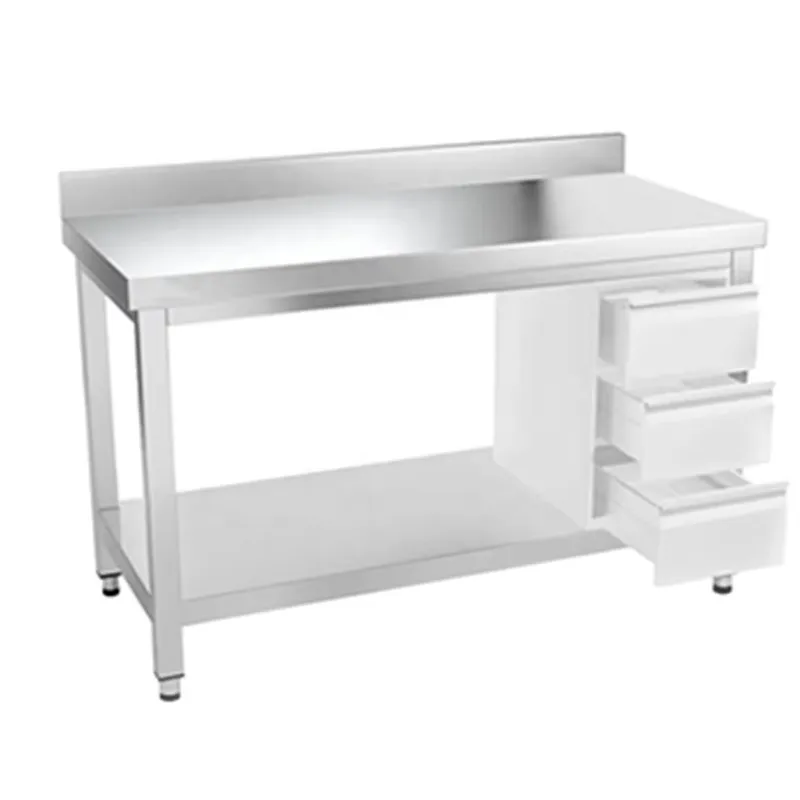 業務用ステンレス製キッチン調理台＆作業台（バックガード付き） - Commercial Kitchen Backsplash のレビューと価格