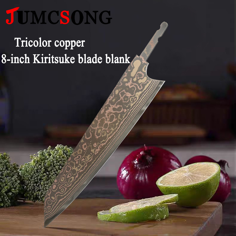 JUMCSONG トリコロール銅製切付包丁ブランク VG10 - Commercial Kitchen Setup のレビューと価格
