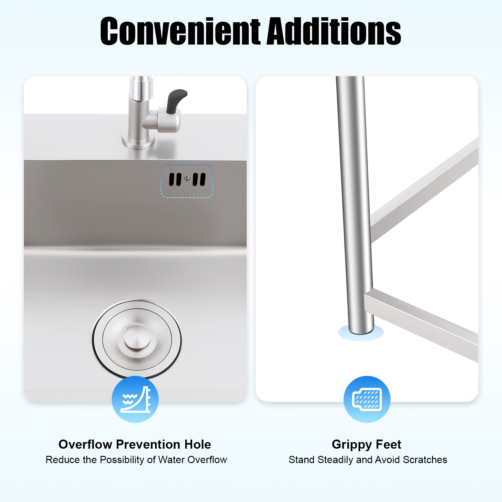 ユーティリティシンク ステンレス製 シングルボウル キッチン - Commercial Kitchen Taps のレビューと価格