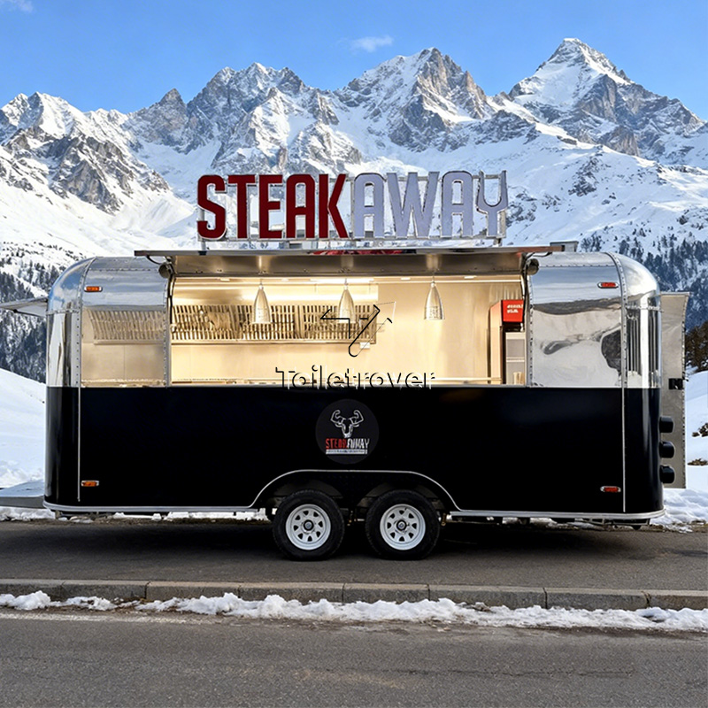 ヴィンテージ商業用フードカートトレーラー、フル装備の屋外モバ - Commercial Kitchen Vendor のレビューと価格