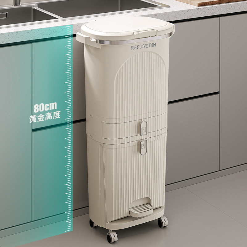 ‌ ステップペダルキッチンビン - 防臭デュアルコンパートメ - Commercial Kitchen Bin のレビューと価格
