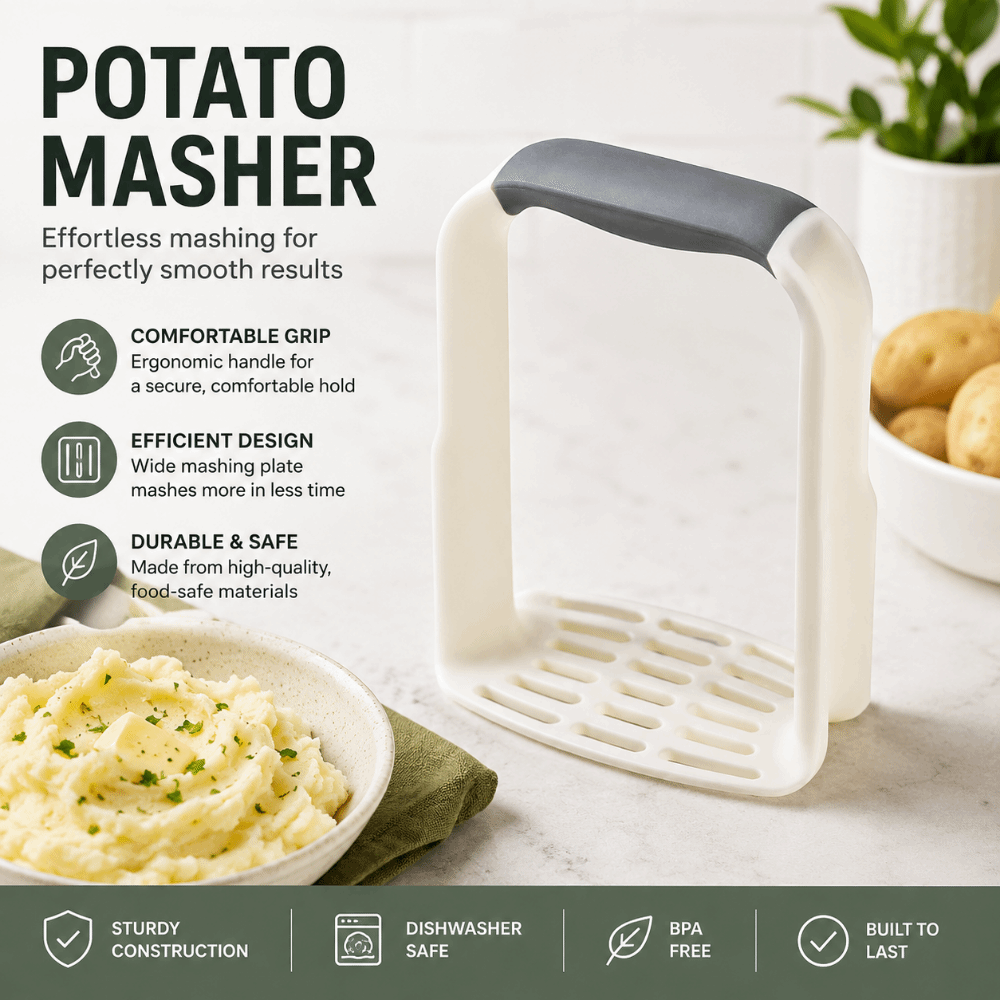 吊り下げ可能な手動ポテトマッシャー、プロ仕様の錆びないポテト - Commercial Potato Peeler のレビューと価格
