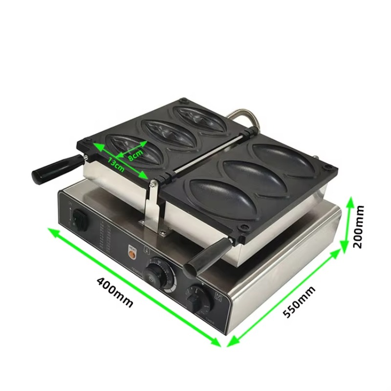 業務用スナックフードベーカー3個入り女性器型ワッフルメーカー - Waffle Maker Commercial のレビューと価格