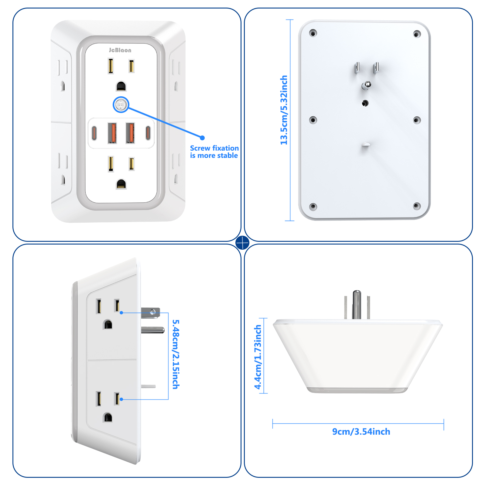 10-in-1 USプラグ電源タップ、サージプロテクター A - Commercial Kitchen Outlets のレビューと価格