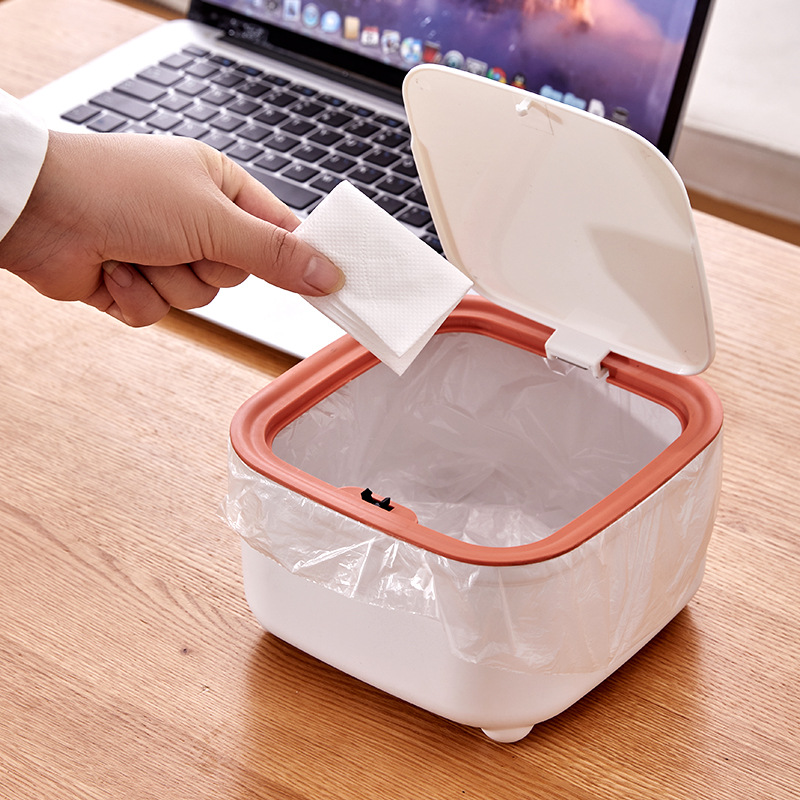 蓋付き丸型ゴミ箱、足付き白いゴミ箱、ペーパーバスケット、寝室 - Commercial Kitchen Bin のレビューと価格