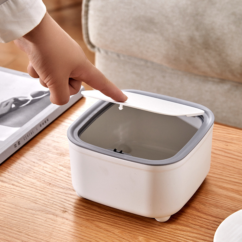 蓋付き丸型ゴミ箱、足付き白いゴミ箱、ペーパーバスケット、寝室 - Commercial Kitchen Bin のレビューと価格