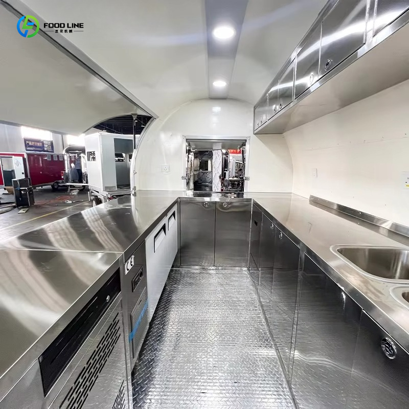 エスプレッソトレーラー商業用キッチンステンレス鋼モバイルコー - Commercial Kitchen Vendor のレビューと価格