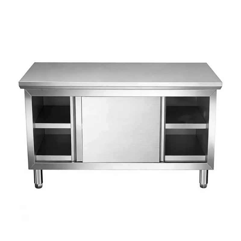 業務用厨房スチール製調整可能棚付き作業台キャビネット工場直販 - Commercial Kitchen Outlets のレビューと価格