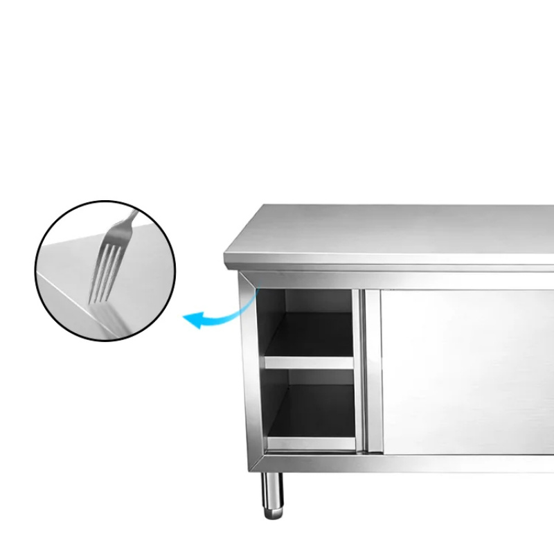 業務用厨房スチール製調整可能棚付き作業台キャビネット工場直販 - Commercial Kitchen Outlets のレビューと価格