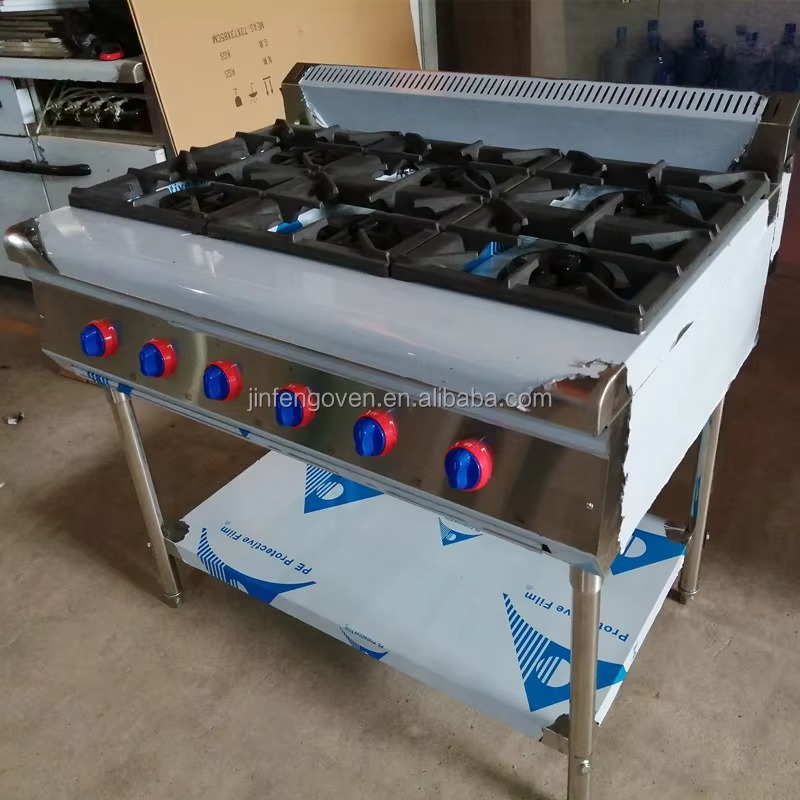 業務用厨房機器 プロ仕様 6口ガスコンロ 工業用ポータブルガ - Commercial Kitchen Usa のレビューと価格