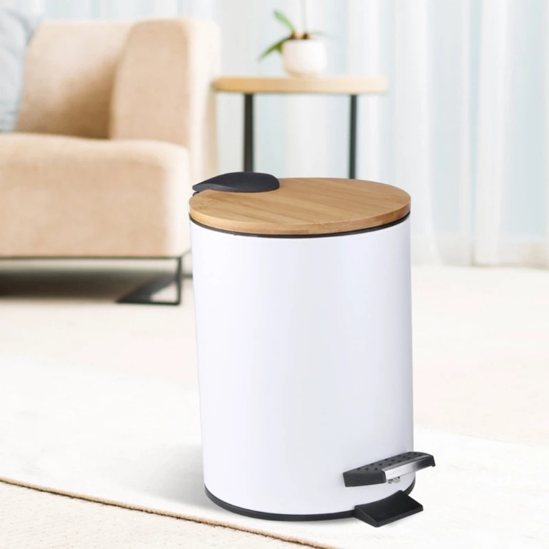3/5L 木製フリップステップゴミ箱ゴミ箱廃棄物容器オーガナ - Commercial Kitchen Bin のレビューと価格