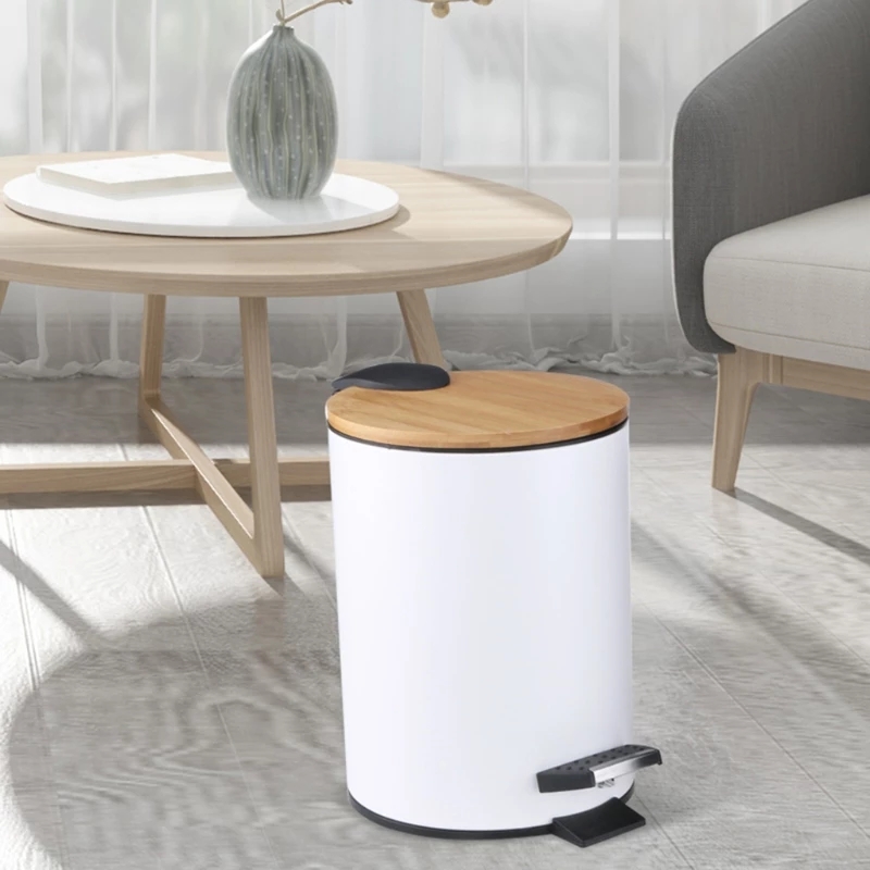 3/5L 木製フリップステップゴミ箱ゴミ箱廃棄物容器オーガナ - Commercial Kitchen Bin のレビューと価格