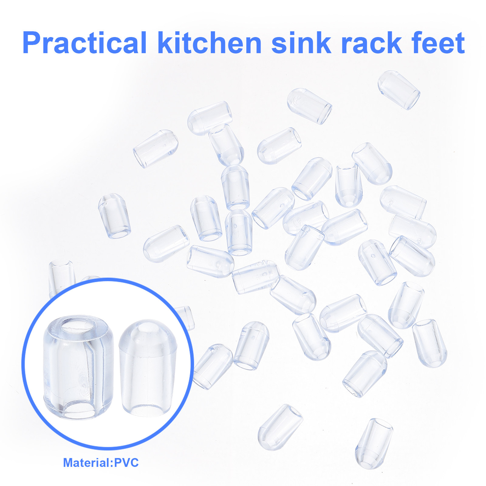 80 個キッチンシンクグリッドフィートプラスチック透明交換用 - Commercial Kitchen Setup のレビューと価格