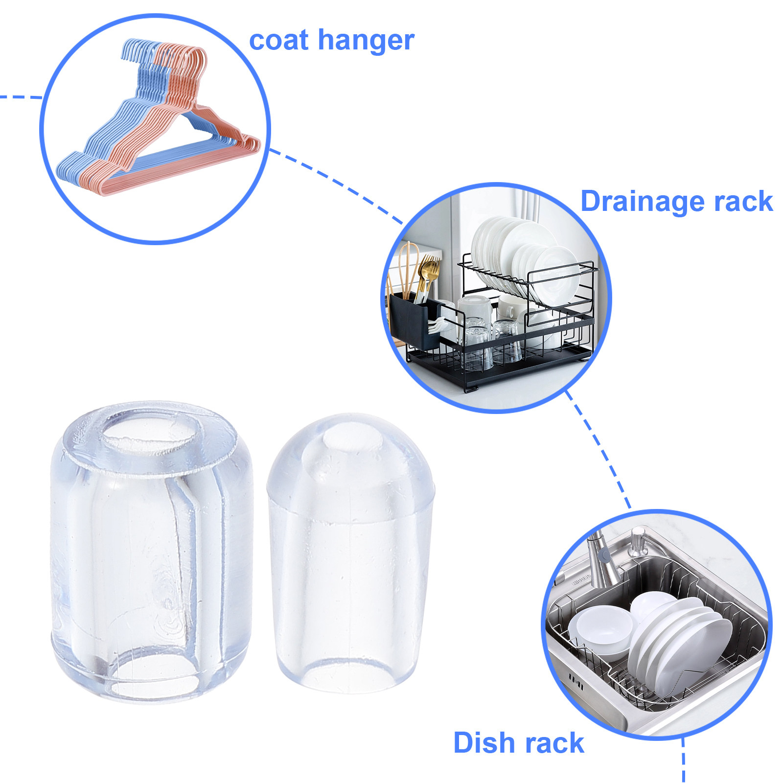 80 個キッチンシンクグリッドフィートプラスチック透明交換用 - Commercial Kitchen Setup のレビューと価格