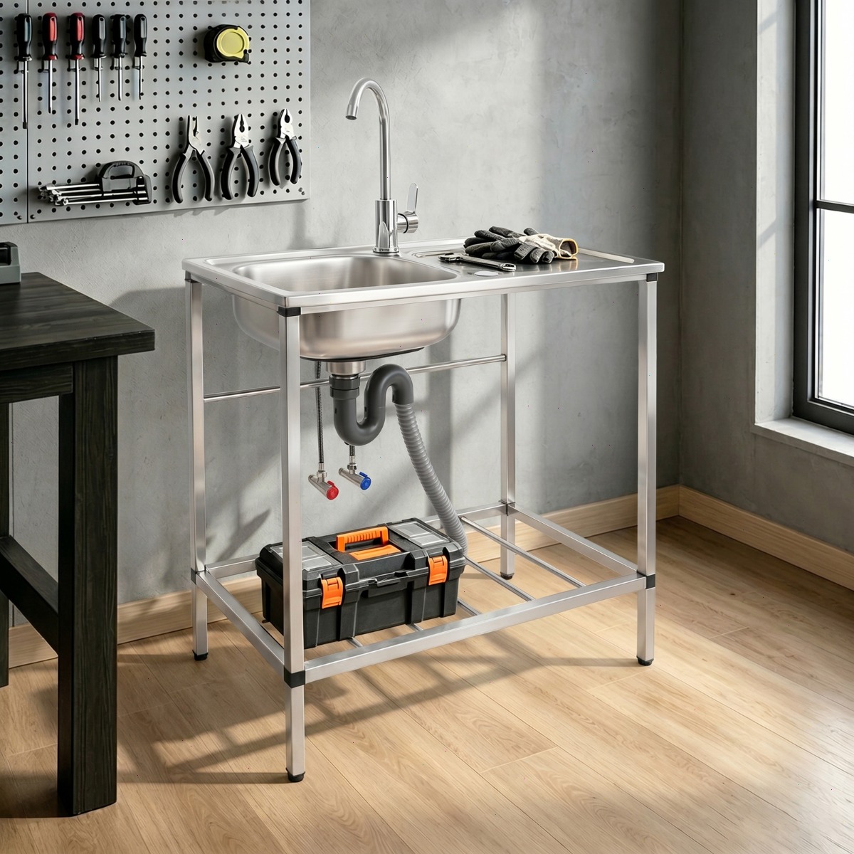 ユーティリティシンク、キッチンシンク、屋外/屋内シンク、ステ - Commercial Kitchen Taps のレビューと価格