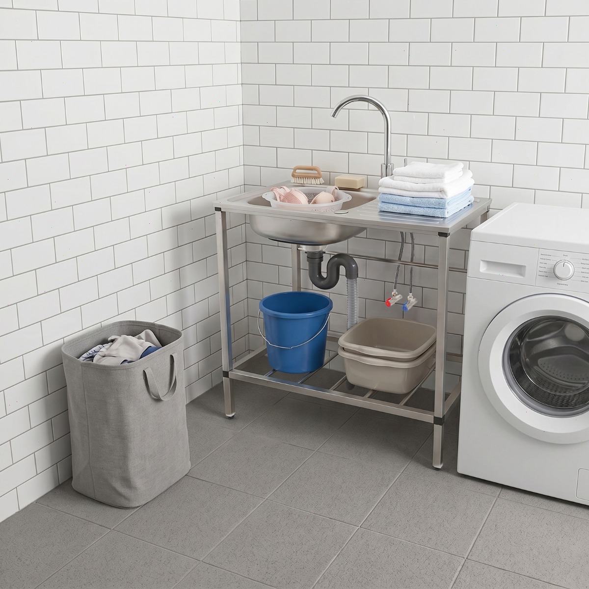 ユーティリティシンク、キッチンシンク、屋外/屋内シンク、ステ - Commercial Kitchen Taps のレビューと価格
