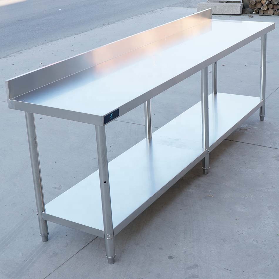 業務用厨房作業台 ステンレス製 バックガード付き ホテル レ - Commercial Kitchen Backsplash のレビューと価格