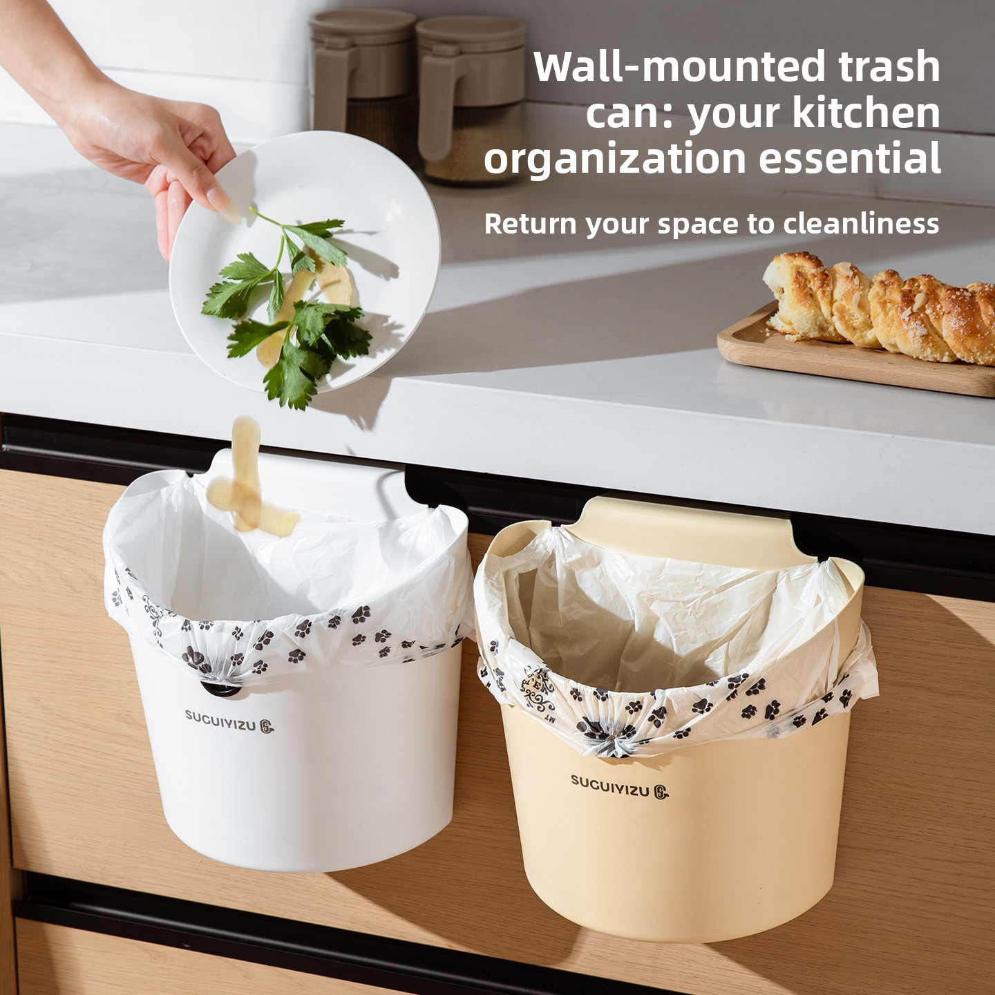キッチンゴミ箱壁掛け式2026家庭用キッチン廃棄物キャビネッ - Commercial Kitchen Bin のレビューと価格