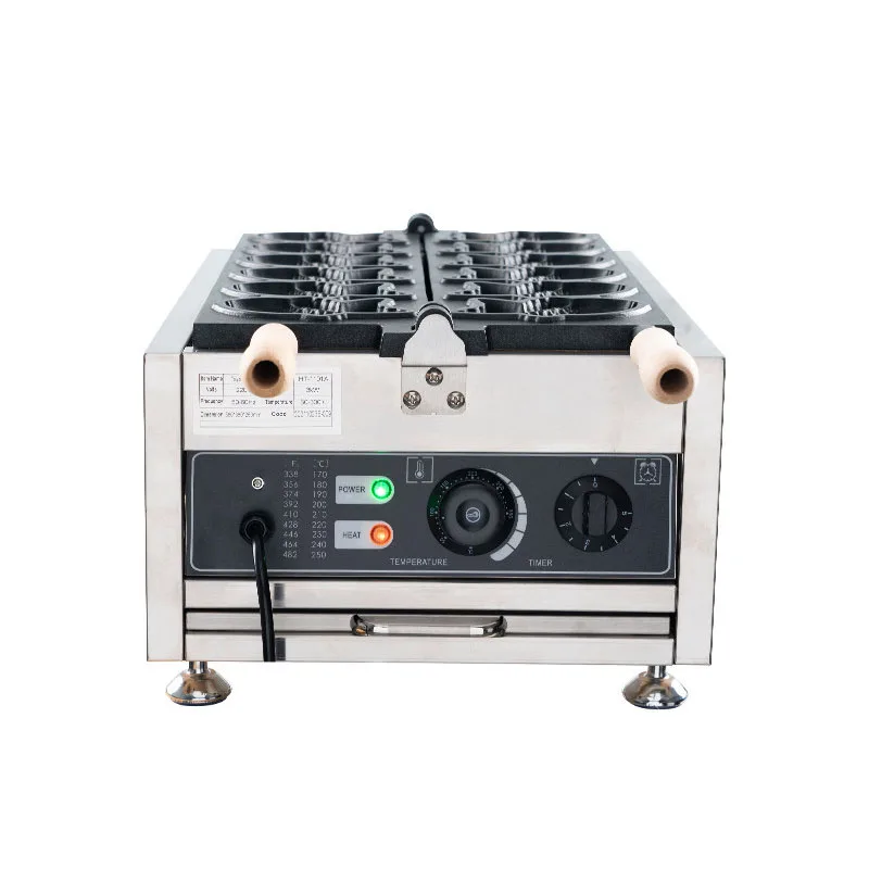 デュアル温度調節機能付き電気たい焼き器、ノンスティック魚型、 - Waffle Maker Commercial のレビューと価格
