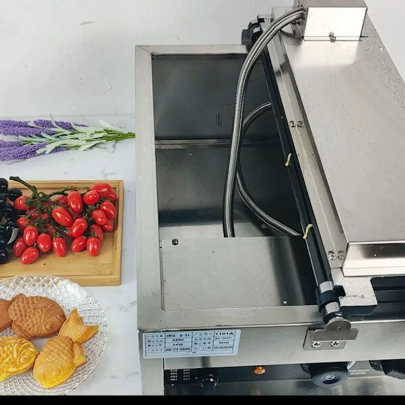 デュアル温度調節機能付き電気たい焼き器、ノンスティック魚型、 - Waffle Maker Commercial のレビューと価格