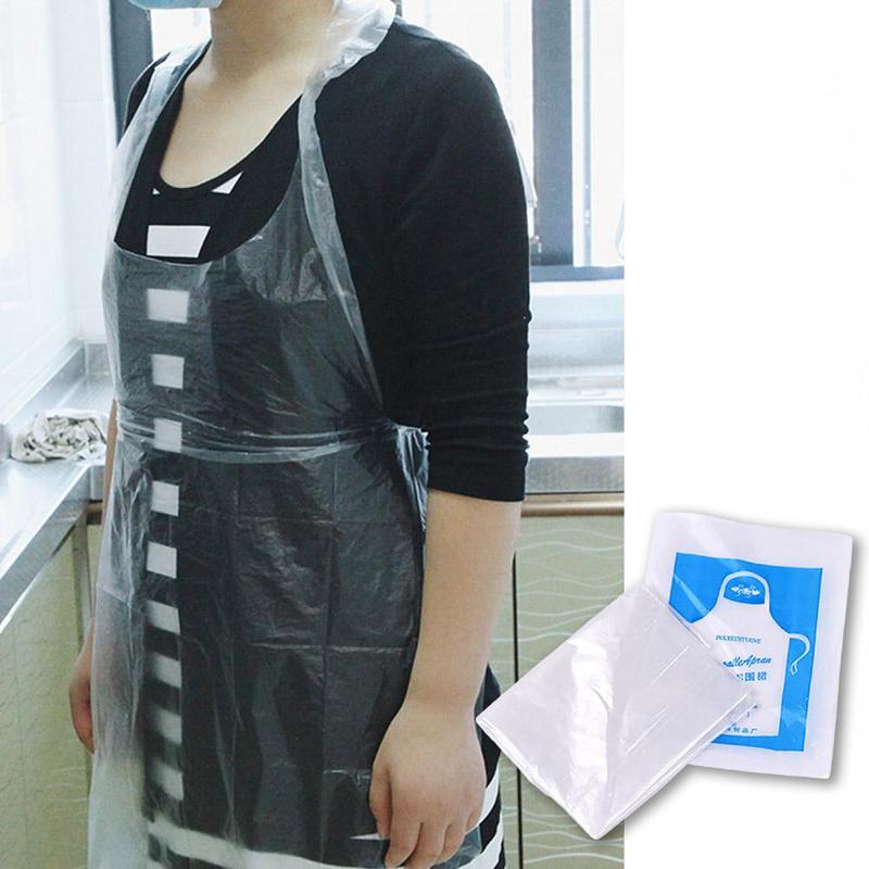 20 個使い捨てキッチンエプロンプラスチック防水エプロン個別 - Commercial Kitchen Setup のレビューと価格