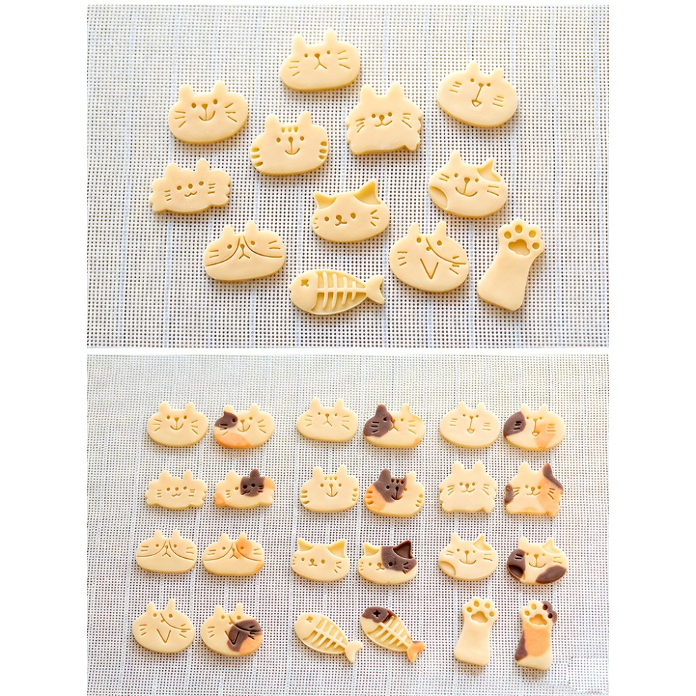 かわいい子猫DIYスタンプクッキーカッター焼き型ベーキングア - Commercial Kitchen Setup のレビューと価格