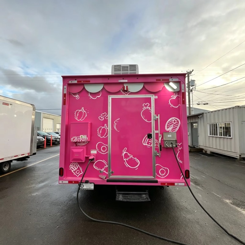 カスタムポータブルフードトラックカート（車輪付き）商業用モバ - Commercial Kitchen Vendor のレビューと価格