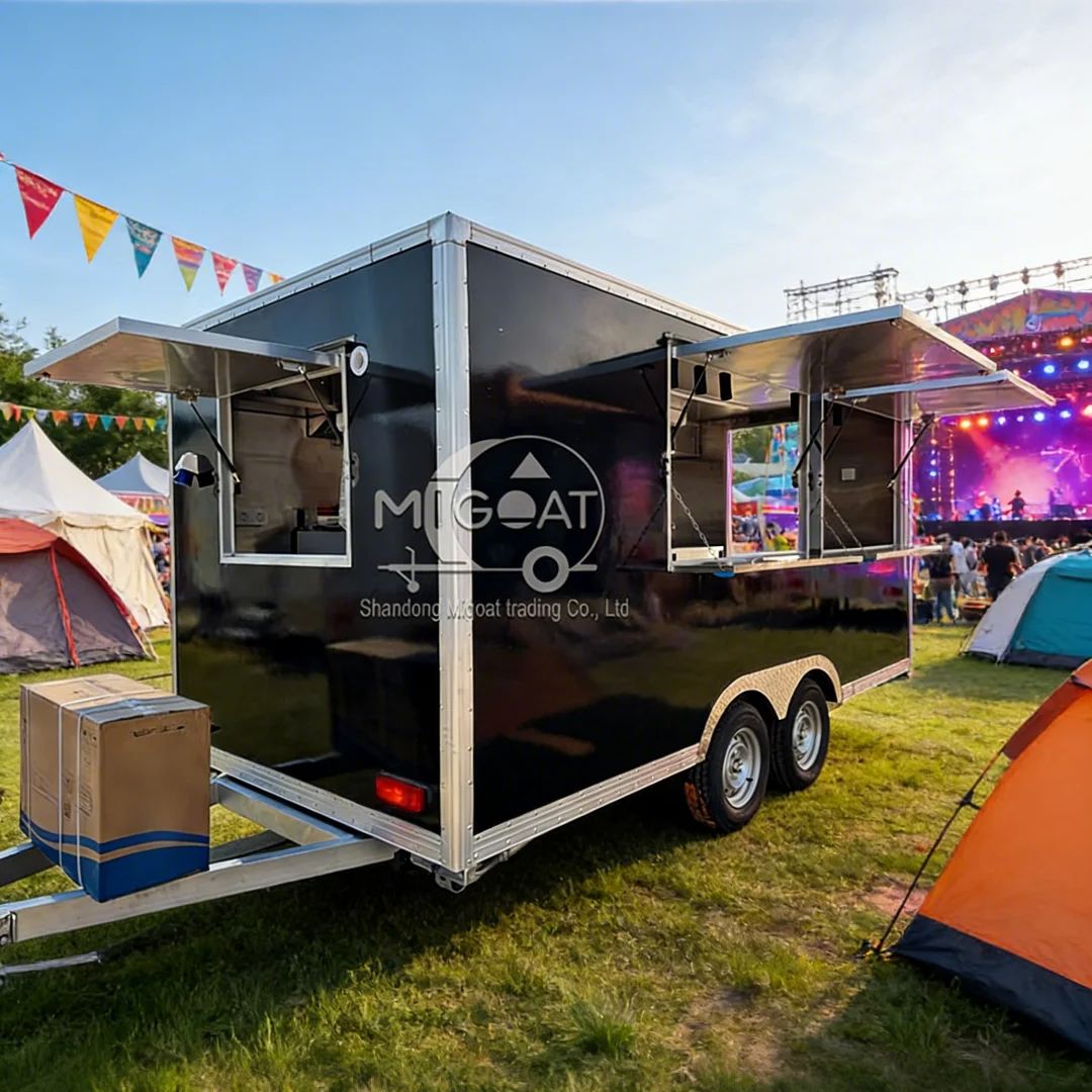 屋外移動式フードカート多機能商業用キッチンカー（ハンバーガー - Commercial Kitchen Vendor のレビューと価格