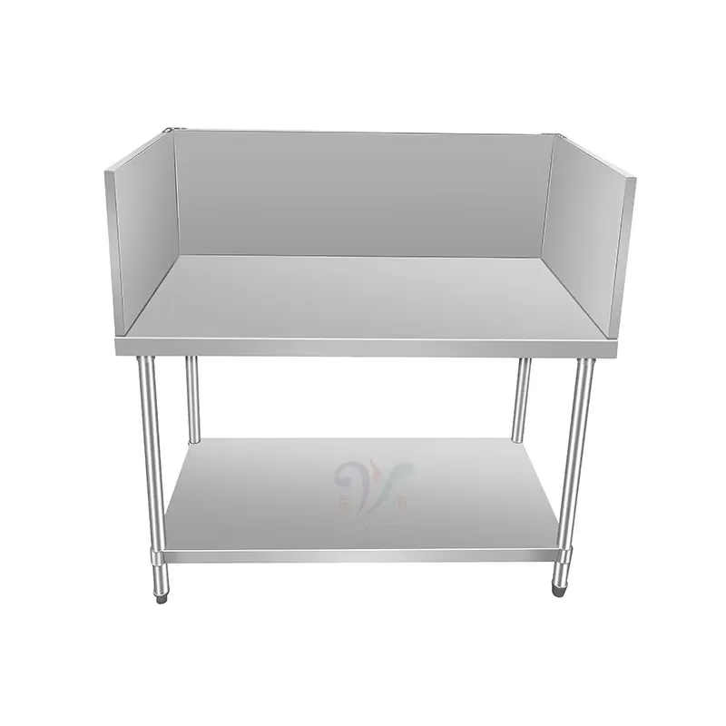 304ステンレス鋼製メタルプレップ＆ワークテーブル（バックパ - Commercial Kitchen Backsplash のレビューと価格
