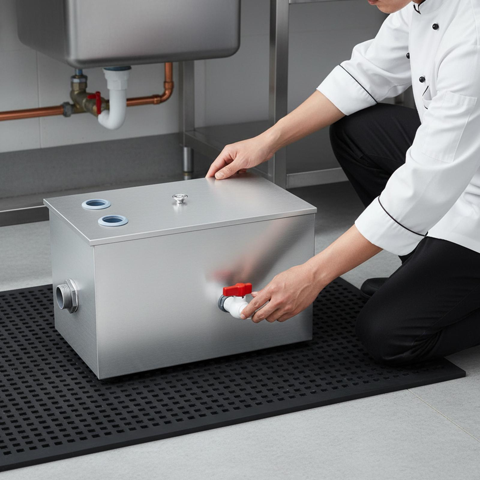ステンレス製グリーストラップオイルウォーターフィルター、レス - Commercial Kitchen Water Filter のレビューと価格