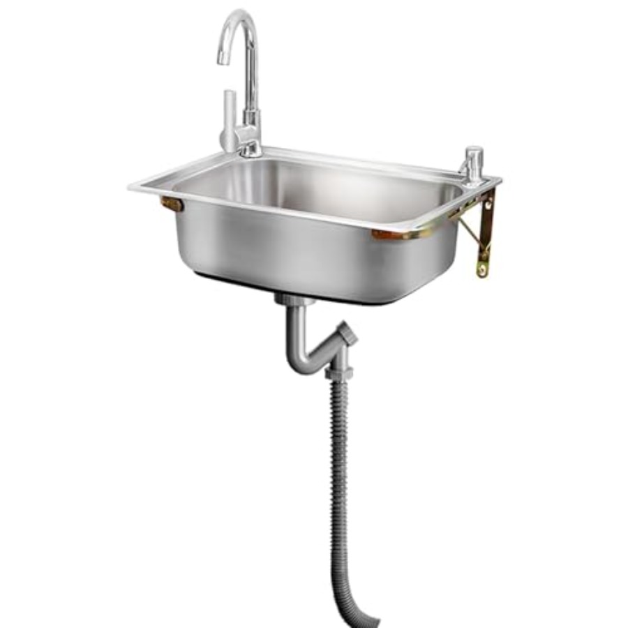 業務用壁掛けステンレス製手洗いステーション（キッチン、バー、 - Commercial Kitchen Usa のレビューと価格